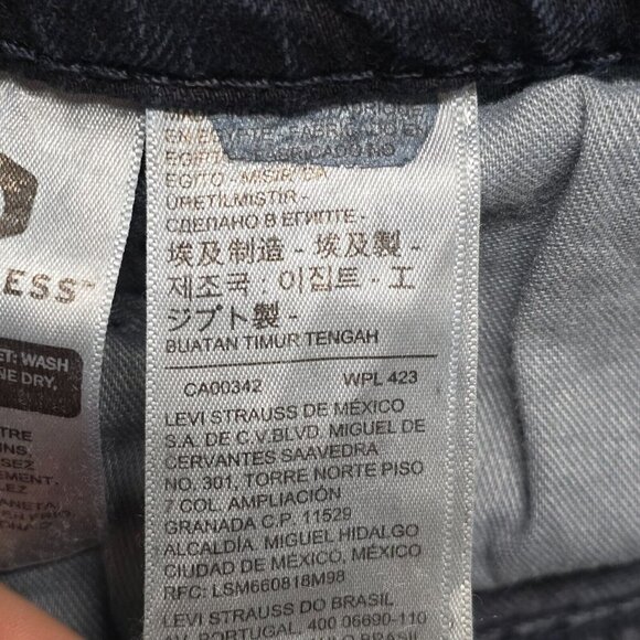 Levi’s 511 Jeans Mens 33x32 (Fits 33x31.5) Slim Straight Dark Wash Denim READ - Picture 6 of 14